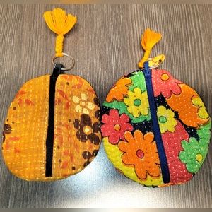 Kantha Bae zipper accessory pouch